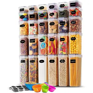 Bpac gratuit cuisine Creal boîte de rangement Recipientes Para Almacenar Alimentos garde-manger hermétique récipient de stockage des aliments secs 30 pack