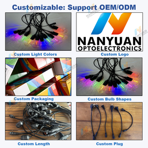 Luci a Stringa LED Personalizzabili Infrangibili IP65 Impermeabili per Esterni, Patio, Giardino e Festività - Product Image 5