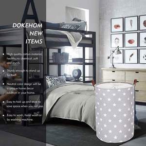 Panier à linge autoportant de 24 pouces avec couvercle, panier à linge pliable extra large avec cordon de serrage et poignée - Product Image 6