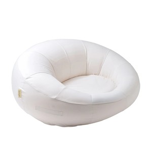 Chaise flottante gonflable OEM esthétique en forme de nuage, couleur crème, en <span class=keywords><strong>toile</strong></span> PVC robuste, pour adultes - Product Image 4