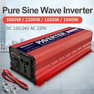 家庭用 1000W 1600W 3KW 2200W AC 230V 220V DC 12V 24V 60Hz 出力周波数 インテリジェントで耐久性のある純正弦波インバーター - Product Image 1