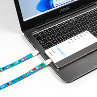 Cable de Carga USB-C con Correa para el Cuello de 1.35m, Regalos Empresariales Populares, Cable de Carga Rápida con Logotipo Personalizado