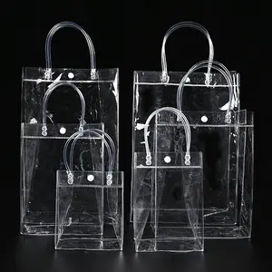 Прозрачная Водонепроницаемая прозрачная пластиковая сумка с логотипом