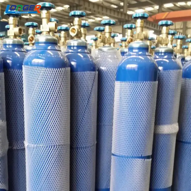 Empty 10L Size Price Manufacturer Oxygen Tank Cylinder Wholesale Industrial Medical Steel Oxygen Cylinder nitrogen gas cylinders