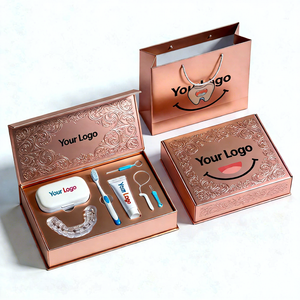 लक्जरी ब्रेसिज डेंटल डेन्चर बॉक्स चुंबकीय दंत चिकित्सा क्लिनिकों कस्टम लोगो ऑर्थोडोन्टिक उपहार कठोर डिजाइनर पैकेजिंग बॉक्स - Product Image 3