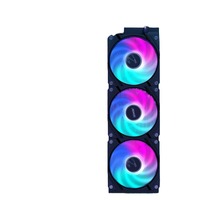 Refroidisseur de processeur AORUS WATERFORCE II 360 ICE avec roulement à billes liquide, LED RVB/ARGB adressables, fonctionnement silencieux à 20 dBA