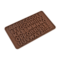 Moules en silicone pour chocolat, lettres et chiffres, qualité alimentaire, A-Z, symboles, moules à bonbons, vente en gros directe d'usine