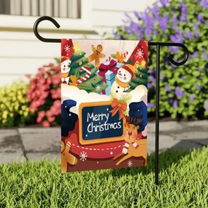 Wholesale Christmas Garden <b>Flags</b> 12x18 Double Sided Outdoor Custom Design Pennant Cloth Polyester Anti-Wrinkle - Product Image 1