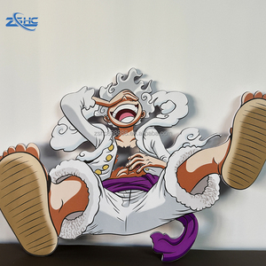 Anime Luffy PVC Foam Board 5mm d'épaisseur, forme personnalisée, impression UV, brillant, imperméable, cadeau, décoration intérieure - Product Image 3