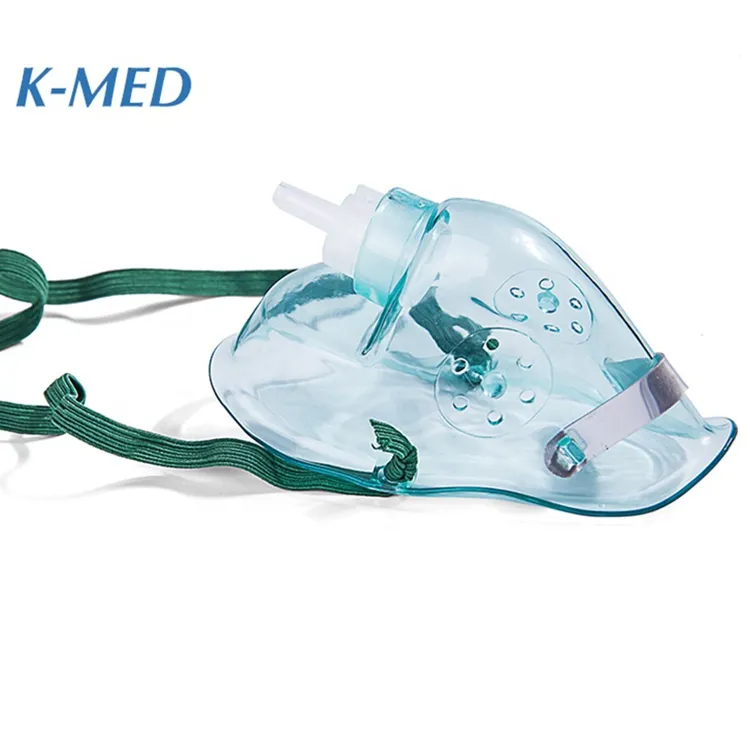 Ce Iso Gecertificeerd Wegwerp Medische Pvc Zuurstofmasker Met Tubing