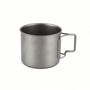 Taza de Agua de Titanio Puro, Taza de Té de Una Sola Capa para Acampar al Aire Libre, Taza de Titanio Plegable Portátil para Acampar, Diseño y Logotipo Personalizados - Product Image 6