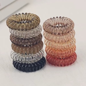 Nhựa đàn hồi dây tóc ban nhạc điện thoại dây thời trang Cô Gái Tóc quan hệ scrunchies - Product Image 1