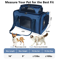 Sac de transport pour animaux de compagnie en tissu respirant et extensible, cationique, à parois souples, pour chat et chien