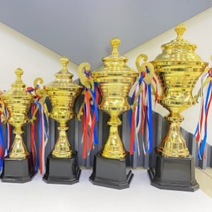Metal <b>Trophy</b> 53Cm <b>Engraving</b> Office Use Durable Award For Sports Arts Competitions - Product Image 2