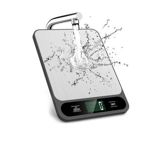 Balance de cuisine numérique électronique intelligente haute précision 5 kg avec écran LCD et couvercle, alimentée par piles - Product Image 1