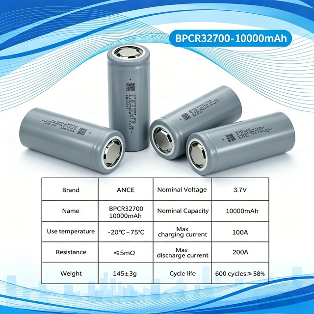 Original BPCR32700-10000mAh 3.7V Lithium Ion Batteries Rechargeable for Electric Lifting Platform Electric Boat