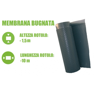 Membrana Impermeabilizante Moderna de HDPE Italfrom de 1.5x10 M con Caucho Butílico y PVC para Aplicación de Cinta Impermeabilizante en Techos y Sótanos - Product Image 1