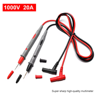 Multimètre numérique universel 1000V 10A 20A à pointe fine multimètre de fil de sonde de test câble d'instrumentation de stylo