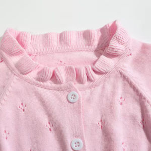 Suéter Cárdigan Personalizado de Alta Calidad con Cuello Redondo, Manga Larga, Tejido de Punto, Logotipo Bordado Personalizado para Mujer - Product Image 5