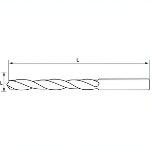 Fervi Helical Cylindrical <b>Drill</b> <b>Bit</b> L Length I Diameter - Product Image 2