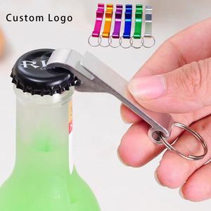 Lightweight Aluminum Metal <b>Keychain</b> with <b>Custom</b> Logo Beer Bottle Opener Waterproof Fashion Luxury Irregular Shape - Product Image 1