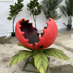 Piante Fiorite Animatroniche Colorate, Modello Realistico di Fiore Mangia-Uomo per Decorazione - Product Image 1