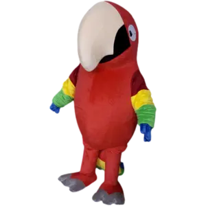 Costumes de mascotte d'oiseau à grande bouche colorée personnalisés Blue Sky Toys, mascotte de <span class=keywords><strong>perroquet</strong></span> rouge pour les fêtes d'enfants - Product Image 1