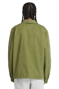 Custom Men's Logo-Appliqued Garment-Dyed Canvas <strong>Jacket</strong> Stylish Utility <strong>Jacket</strong> Washed Canvas <strong>Chore</strong> <strong>Jacket</strong> - Product Image 3
