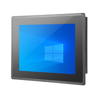 PC Táctil Industrial Todo en Uno de 12.1 Pulgadas, Computadora de Panel Integrada sin Ventilador con Protección IP65 para Equipos de Fábrica
