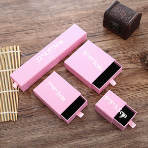 Jewelry Box Black and White Drawer Box Jewelry Packaging Storage Gift Boxes for Jewellery for Ring Earrings Necklace Bracelet