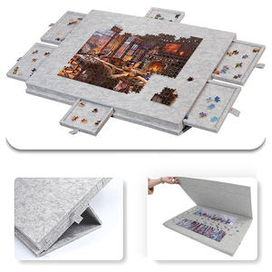 Nouvelle table de <span class=keywords><strong>puzzle</strong></span> portable en feutre pour enfants, <span class=keywords><strong>puzzle</strong></span> de 1000 pièces, tapis de <span class=keywords><strong>puzzle</strong></span> non tissé avec 6 tiroirs, portable - Product Image 5