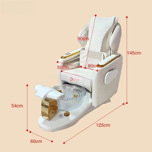 Sillón de Pedicura Profesional para Salón de Belleza, Color Personalizado, con Hidromasaje, Masaje Eléctrico y Asiento Reclinable - Lujo para Salón de Uñas - Product Image 2