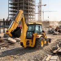 Produsen Profesional Backhoe Loader Kompak Baru Harga Terjangkau Front End Loader Dengan Excavator Mini Backhoe