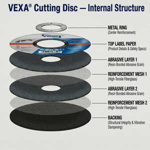 Disques de découpe 4.5/5/7/9 pouces – Meilleures ventes – Disques abrasifs pour la découpe du fer et du métal – Outils de découpe - Product Image 2