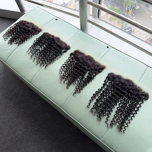 ผมแท้บราซิลสีดำธรรมชาติแบบลอนลึก 13x4 HD Lace Frontal & Closure 100%  ขนาด 2x6 4x4 5x5 หลากหลายขนาดสำหรับผู้หญิง - Product Image 3