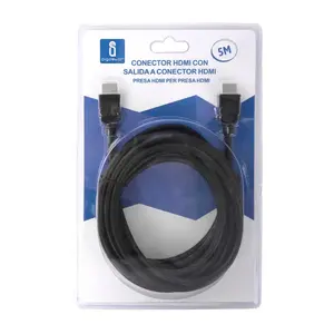 Cable HDMI de 5 m negro, velocidad, compatible con 4K, audio y video; ideal para conectar dispositivos a pantallas y proyectores. - Product Image 2
