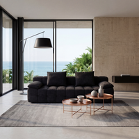 Hochdichter Schaumstoff-Sofa mit Tufting, Vakuumverpackt, Komfortabel, Maßgefertigt, B2B-Lieferant für Hotels, Apartments und Villen