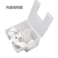 Boîte de récupération d'huile pour rail d'ascenseur polyvalente en plastique transparent, petit format carré, ZK11070 A0800027, accessoire RBC