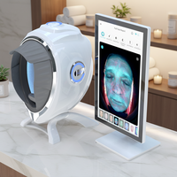 Analyseur de peau alimenté par l'IA avec écran tactile de 21,5 pouces et caméra HD, outil d'analyse faciale, stockage cloud illimité pour un diagnostic professionnel