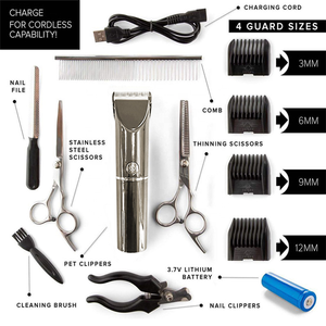 Tondeuse et coupe-cheveux professionnels rechargeables par USB avec poignée en plastique et batterie Li-ion - Rasoir de barbier pour hommes, produit phare de l'usine - Product Image 2