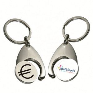 Small MOQ Cheap Branding Items Zinc Alloy Cart Trolley Coin Metal Car Custom Promotional <b>Keychains</b> Fashion Trend Gravure Printed - Product Image 5