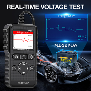 เครื่องมือตรวจสอบไฟเตือนเครื่องยนต์ Kingbolen YA200 Obd2 สำหรับยานยนต์ พร้อมฟังก์ชั่นทดสอบแบตเตอรี่ อัปเดตฟรี - Product Image 5