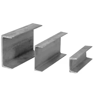 Pre-galvanized ASTM 6539 PG Cold Formed U-profile Steel GI metal slotted 41x41 41x21 Unistrut strut Channel Rail