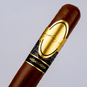 Personalizado Cigarros Etiqueta, высококачественная бумага, тисненая Золотая фольга, горячая печать, сигарная лента, этикетка, кольцо Anillo Para Puros - Product Image 2