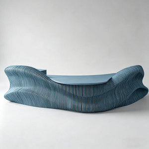 Bureau d'accueil de luxe en fibre de verre pour club privé, couleur et taille personnalisables pour hall d'hôtel ou villa - Product Image 5