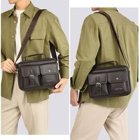 Sac à bandoulière coréen de grande taille pour homme CB, sac à main vintage de type postier