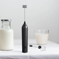 Batidora de Mano Eléctrica Automática de Acero Inoxidable, Personalizable, Portátil, para Espumar Leche, Café, Té, Recargable por USB