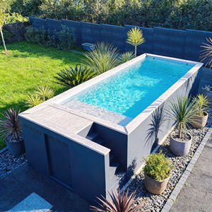 Piscine rectangulaire en fibre de verre, piscines préfabriquées, spa de natation, bain froid, piscine hors sol - Product Image 2