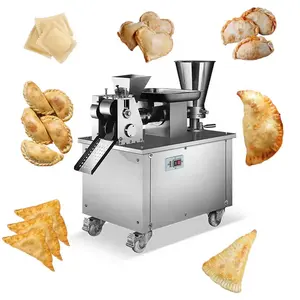 Prix de la machine à plier samosa à faible intensité de main-d 'œuvre machine à fabriquer les boulettes automatique machine à raviolis grande machine à empanadas