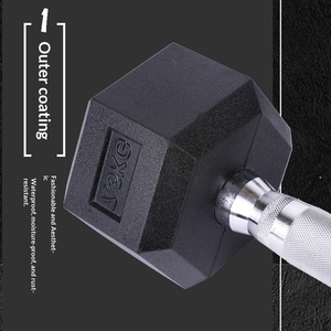 <span class=keywords><strong>Haltère</strong></span> hexagonal en caoutchouc pour fitness à domicile, équipement de musculation pour hommes, relaxation musculaire, <span class=keywords><strong>exercice</strong></span> complet <span class=keywords><strong>du</strong></span> <span class=keywords><strong>corps</strong></span>, utilisation à domicile - Product Image 2